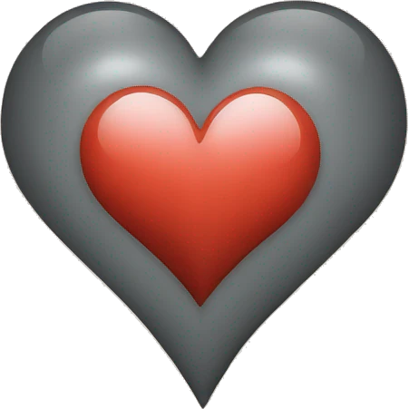 Un corazón con una L en medio emoji