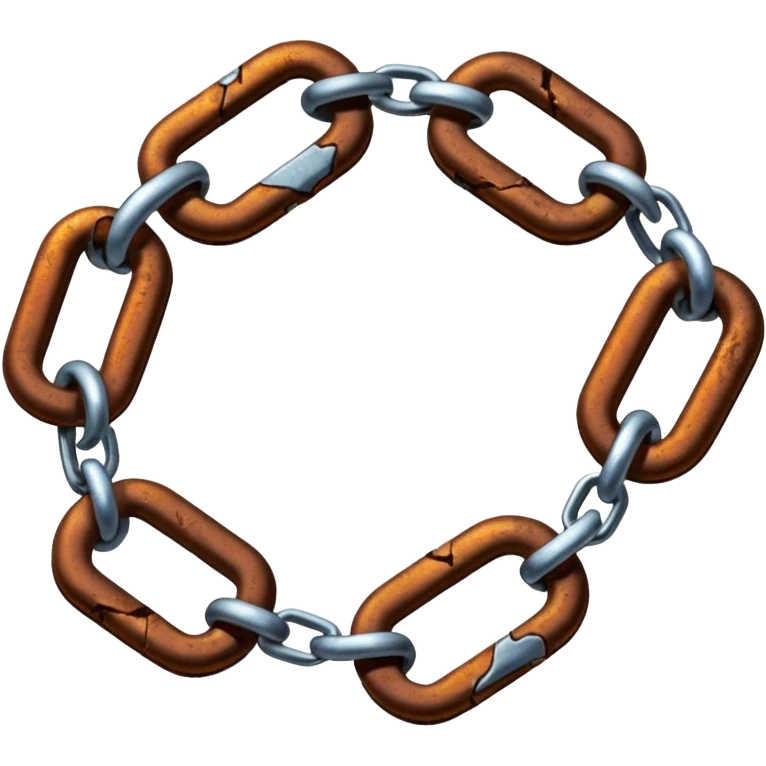 Broken unconnected chain emoji