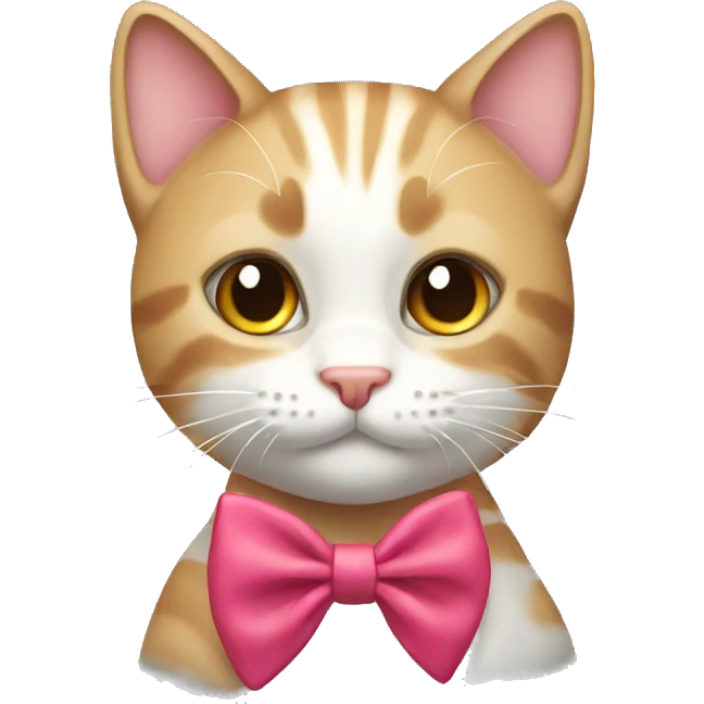 Cat with bow emoji