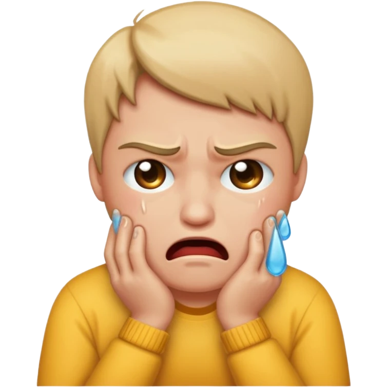 Enojado llorando emoji