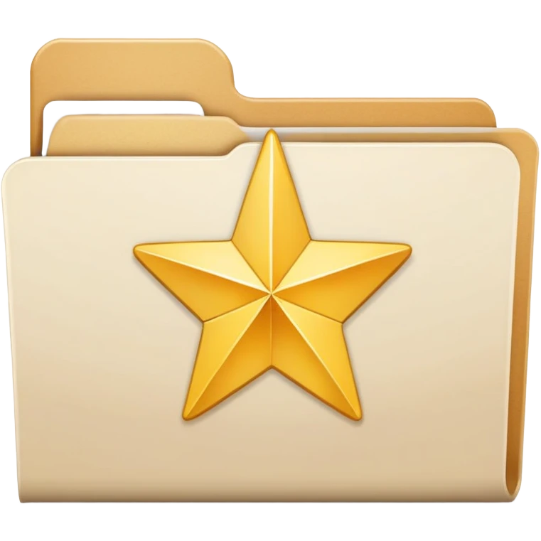 file folder with star picture   emoji
