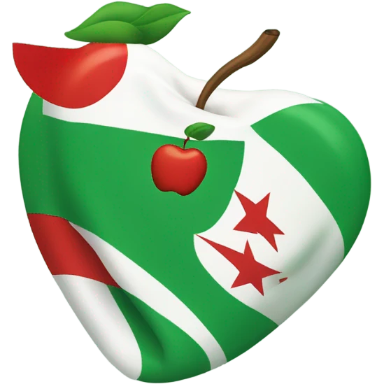 Andalusia flag like apple emoji design. 🇺🇳 with this shape emoji