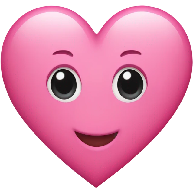 A pink heart, baby emoji