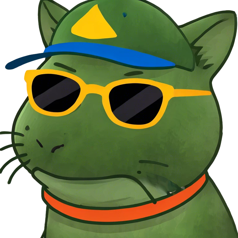 Cat with sunglasses emoji