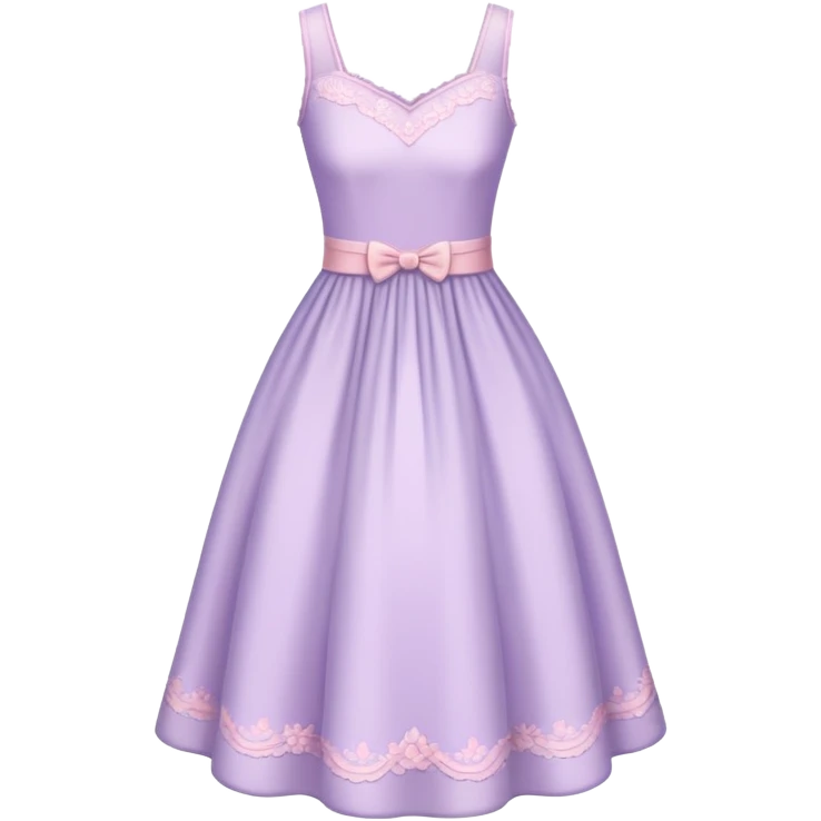 very light lavender rosy dress emoji