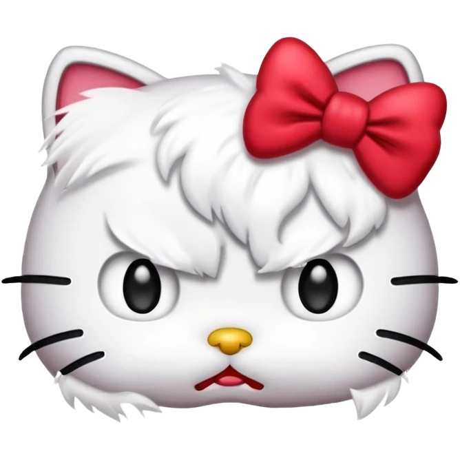Angry hello kitty  emoji