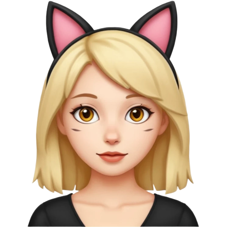 Милфа с кошачьим ушками emoji