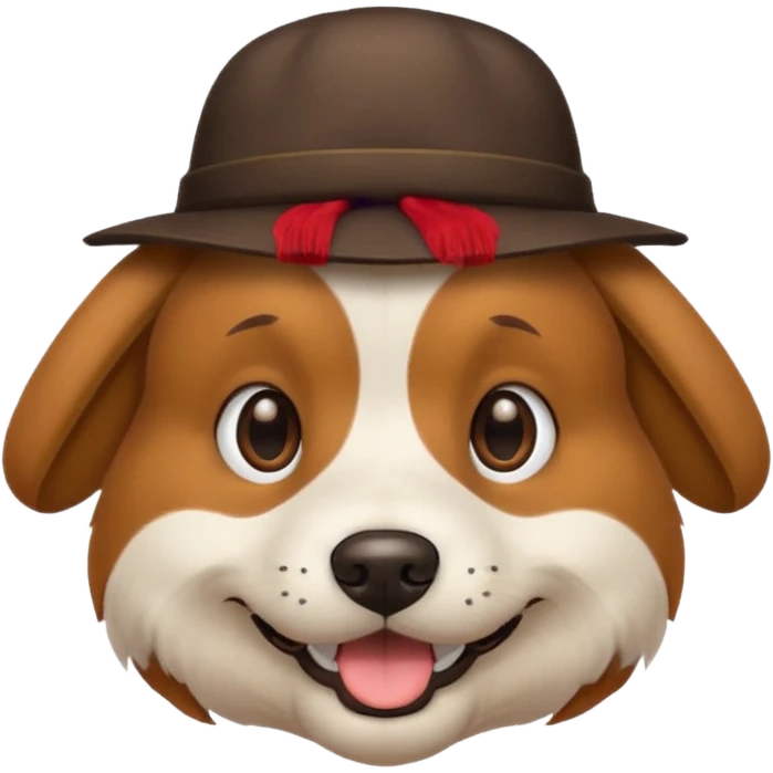 Dog with hat  emoji