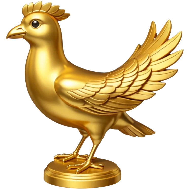 golden bird statuse emoji