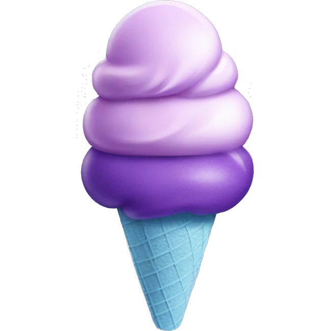 Purple icecream emoji