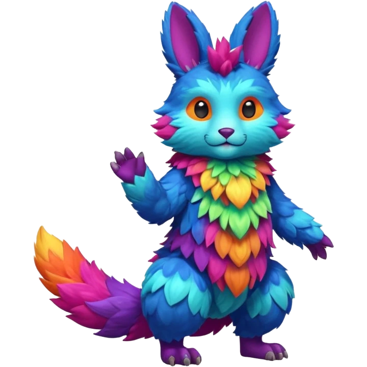 Labubu-Fakémon-hybrid-creature (full body)  emoji