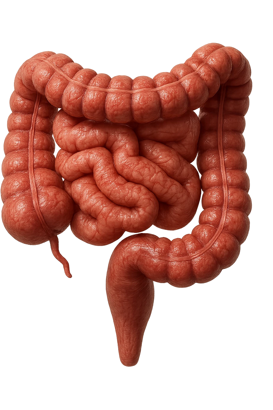 intestino umano, iperrealistico 4k emoji