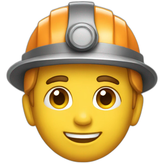 happy thin miner emoji