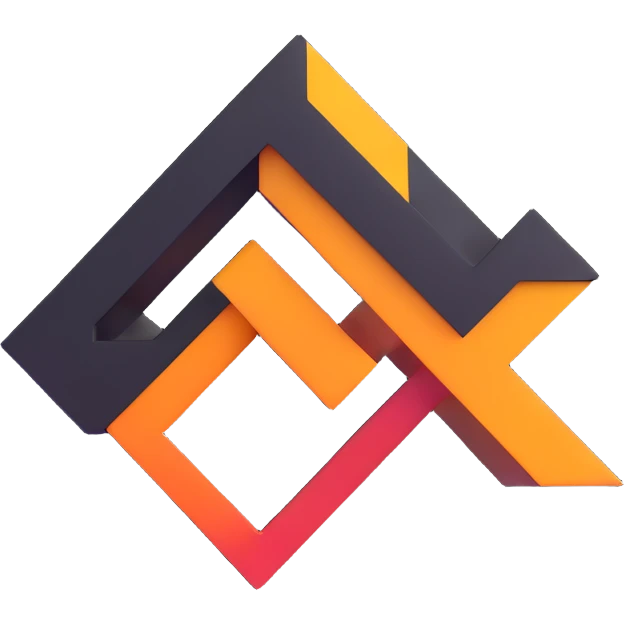 simple elegant 3D logo with minimal shapes emoji