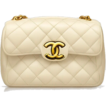 Crème Chanel bag  emoji