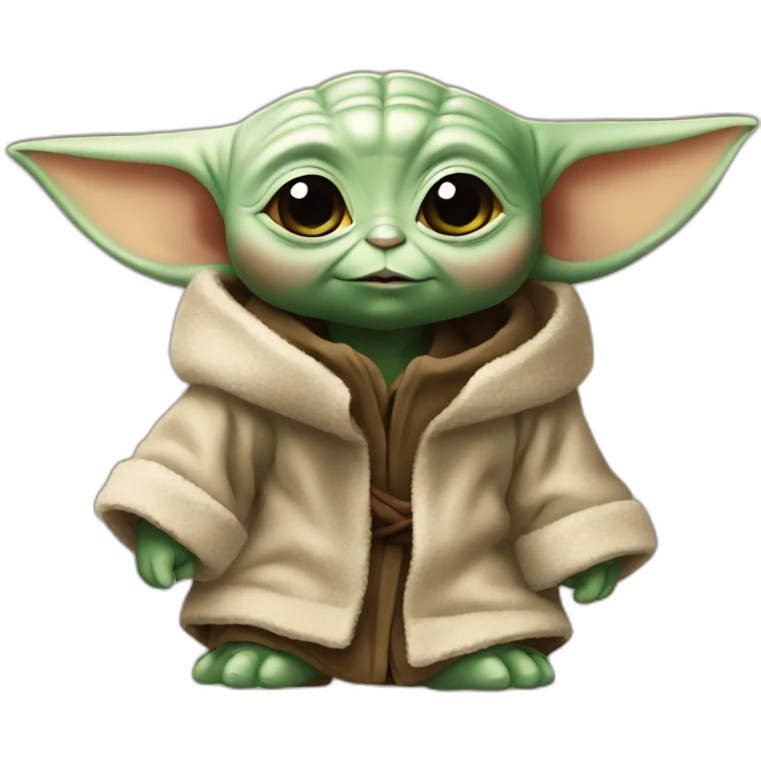 Cute baby yoda emoji