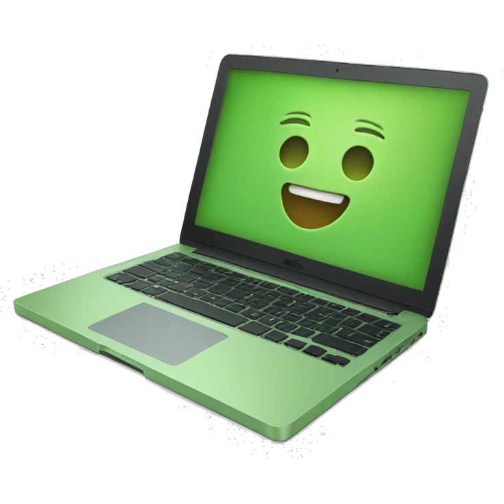 Mac book green emoji