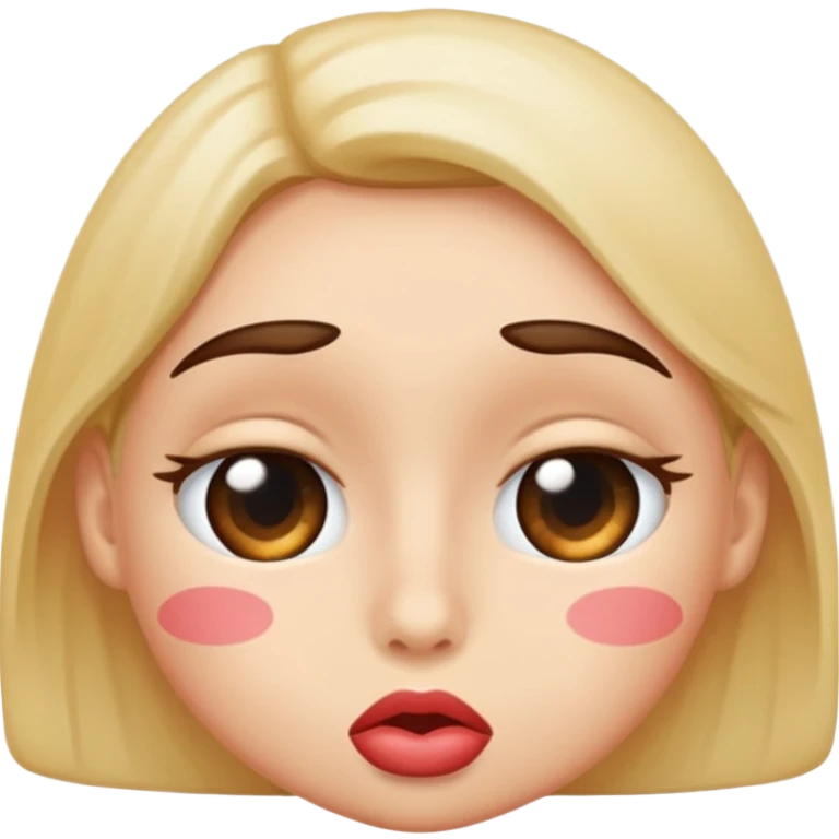 Rolling eye kissy face emoji