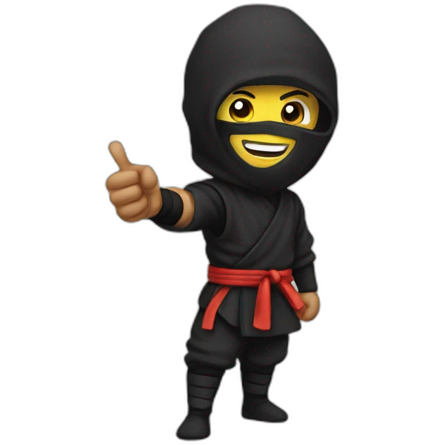 ninja-thumb-up emoji