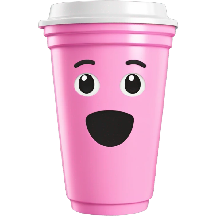 Pink, Stanley Quencher cup, 40oz, handle and straw emoji