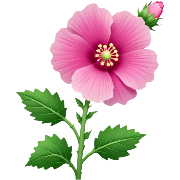 hollyhock flower emoji