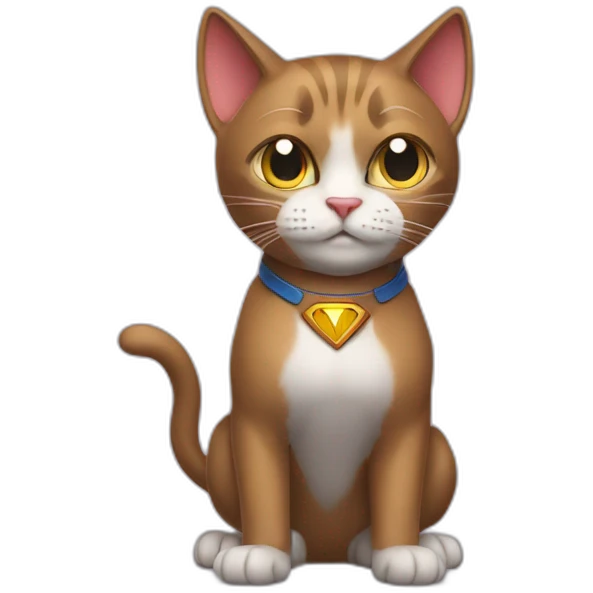 Super cat with super Powers ! emoji