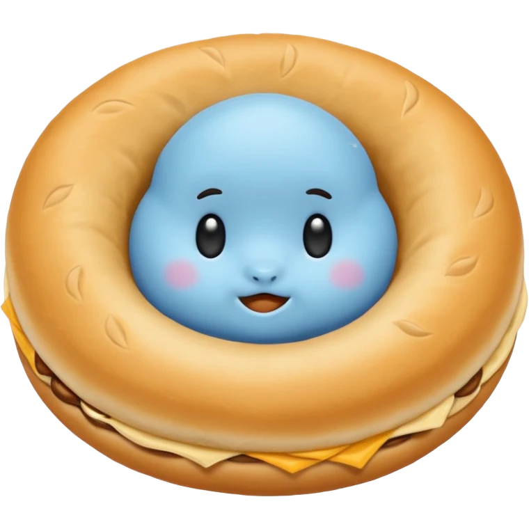 Un círculo celeste con un chequesito emoji