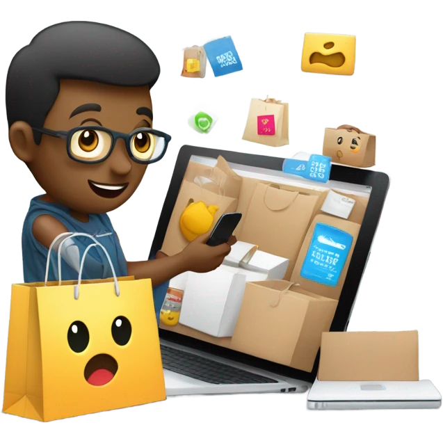 online shopping emoji