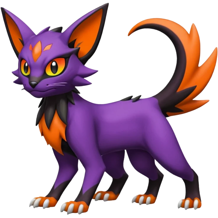 Liepard-Noivern-Litten-Sprigatito-Pokémon-fusion-creature (full body) emoji