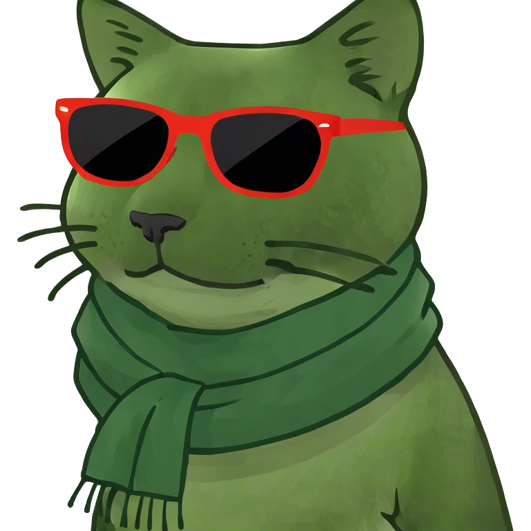 Cat with sunglasses emoji