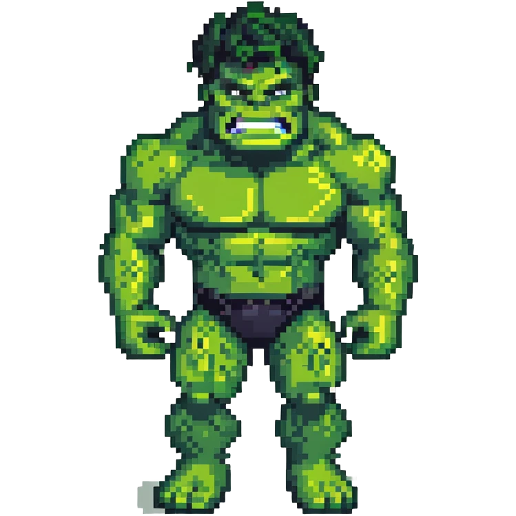 friendly green hulk superhero for children emoji