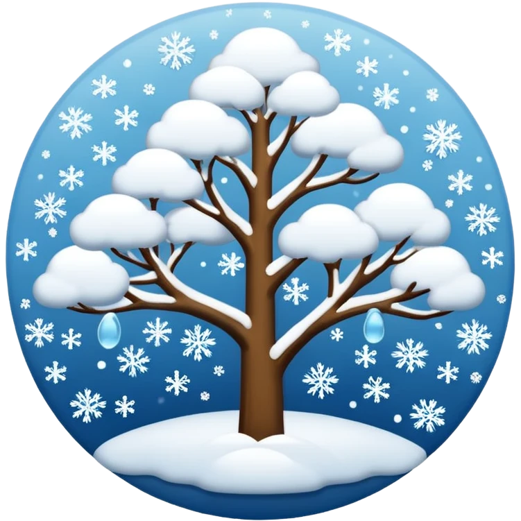 Snow fall emoji