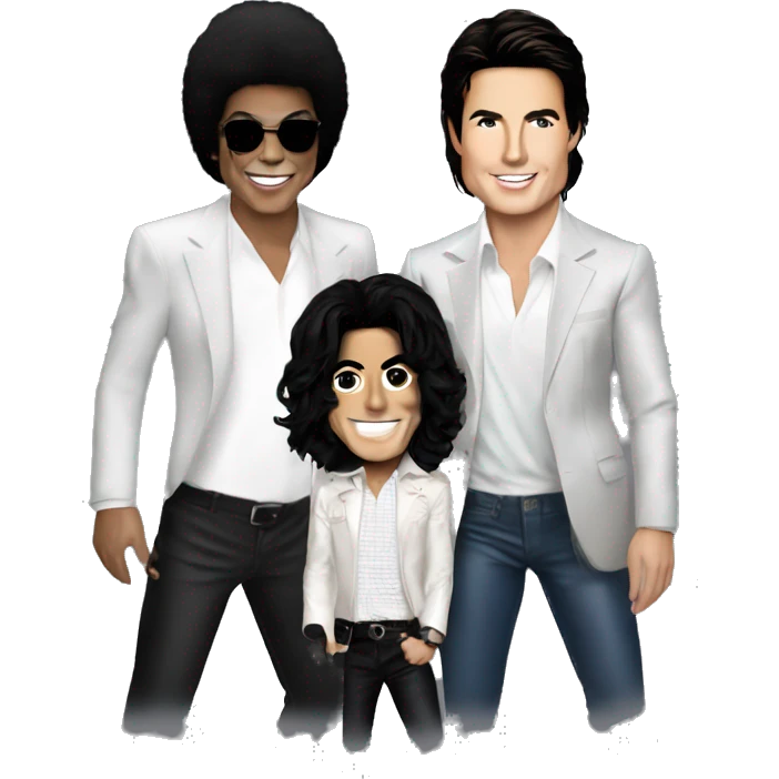 Michael Jackson, Cristiano Ronaldo and Tom Cruise emoji