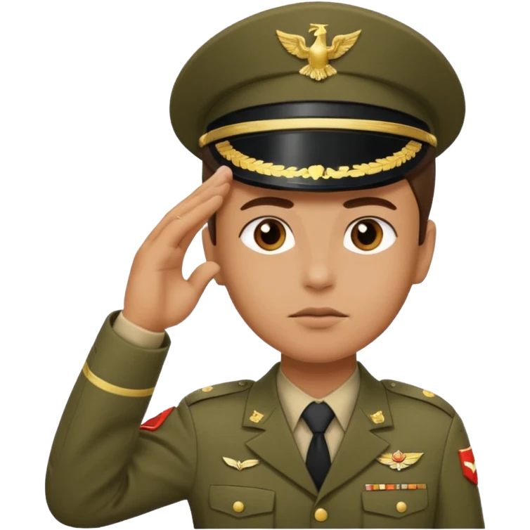 soldier saluting emoji