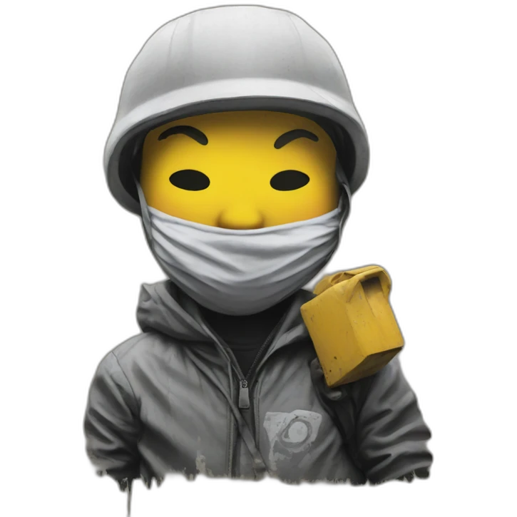 banksy graffiti emoji