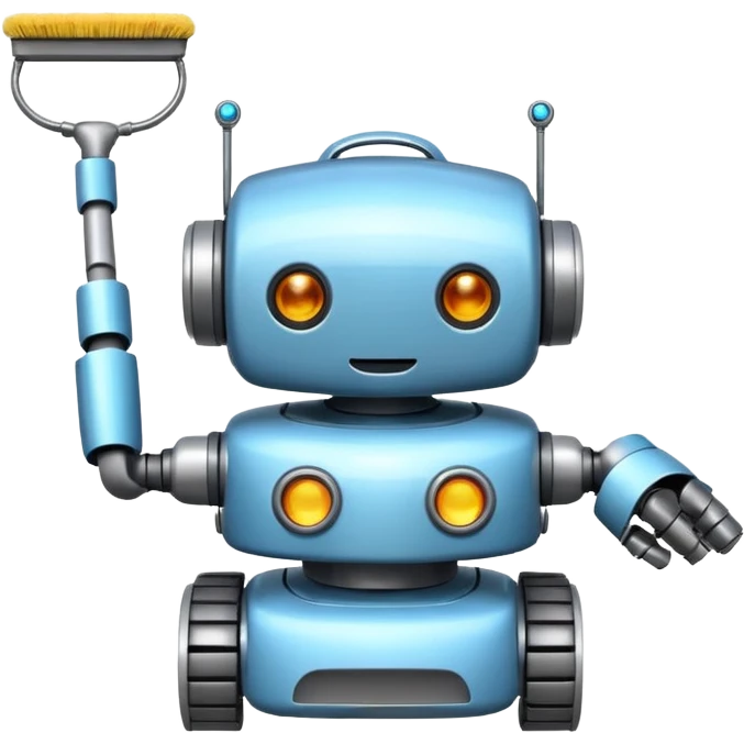 cleaning robot emoji