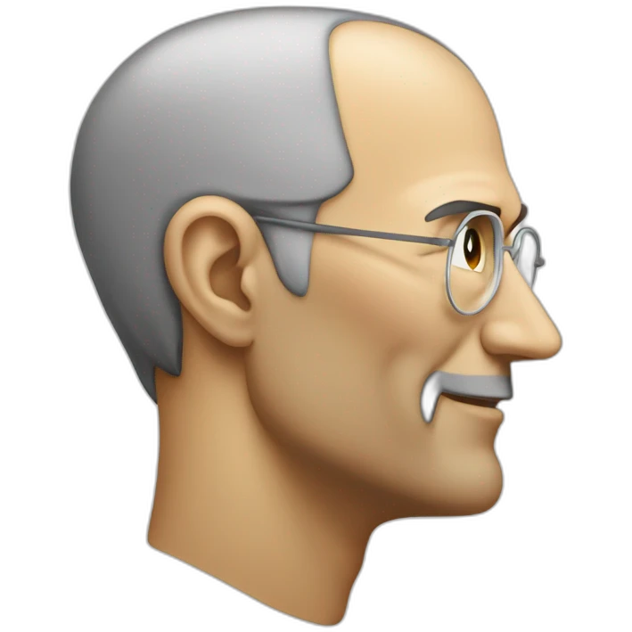 steve jobs face from side emoji