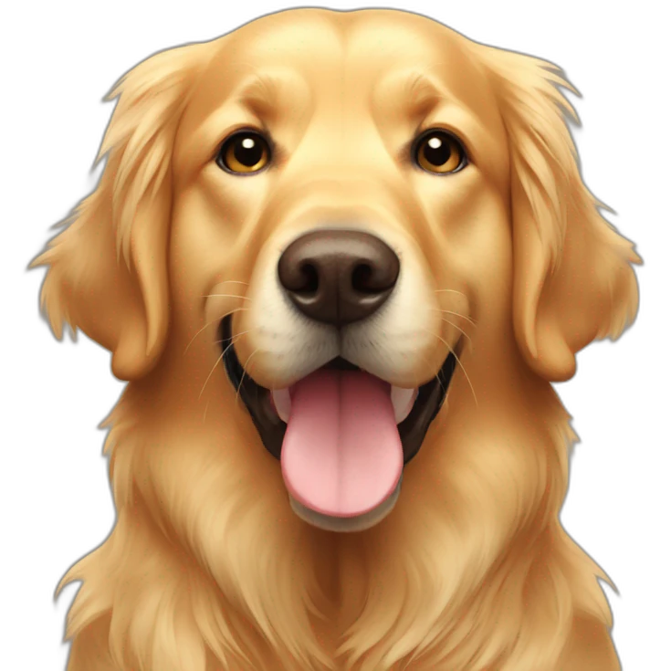 Loving golden retriver emoji