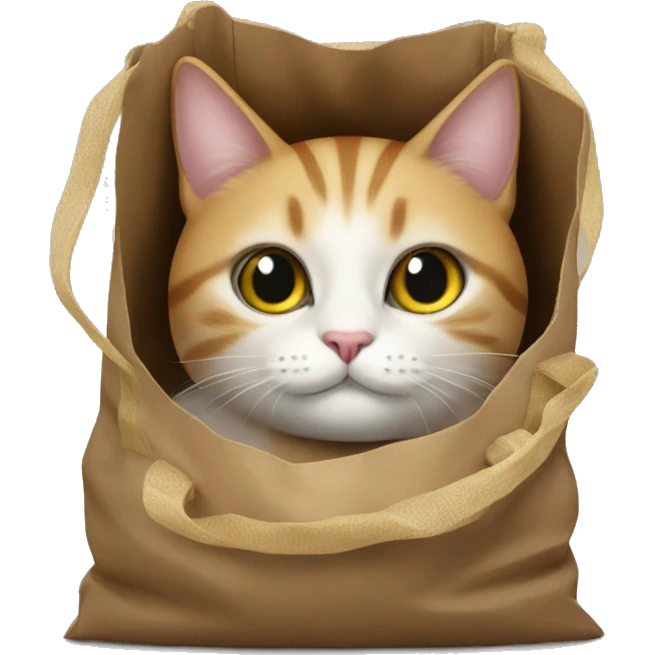 cat in a bag emoji