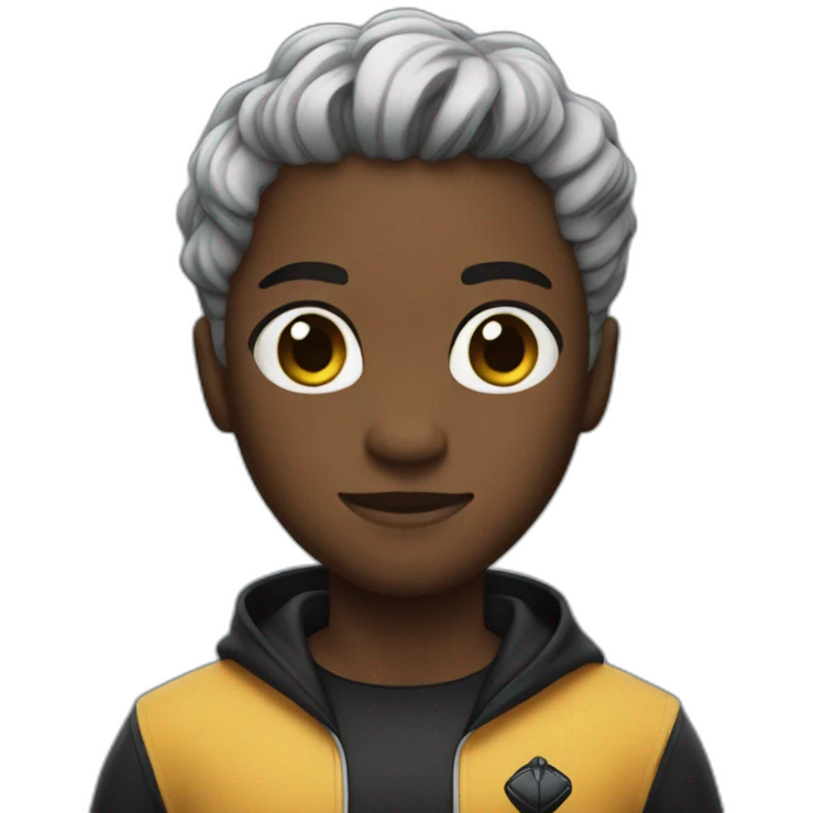 character with black panther onesie emoji