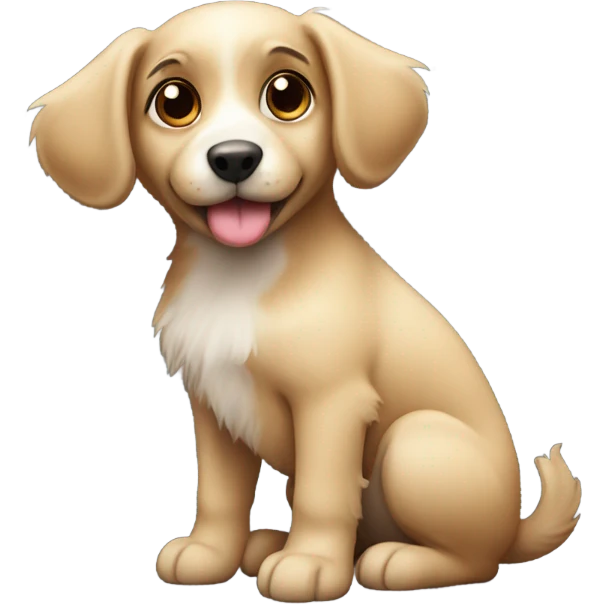 Cute dog emoji