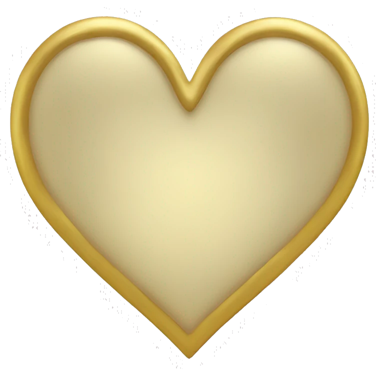 Gold heart  emoji
