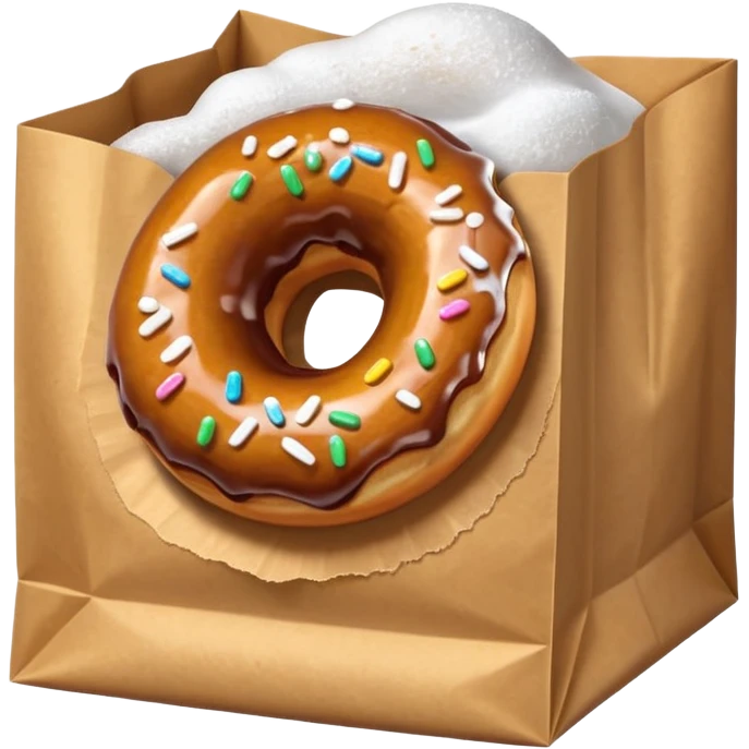 donut in paper bag emoji