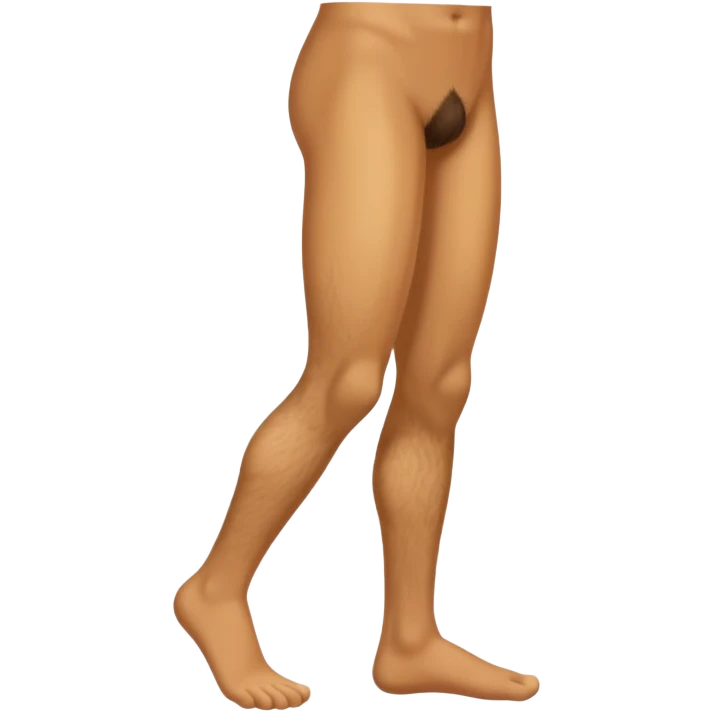legs with hair emoji