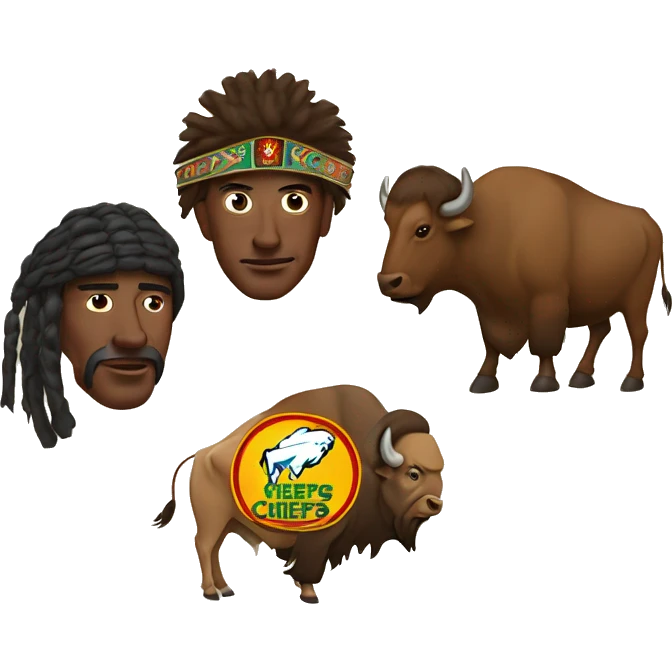 Chiefs with a Buffalo  emoji