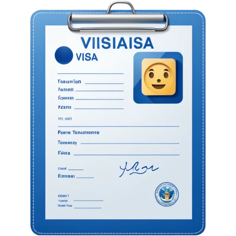 visa de turista emoji