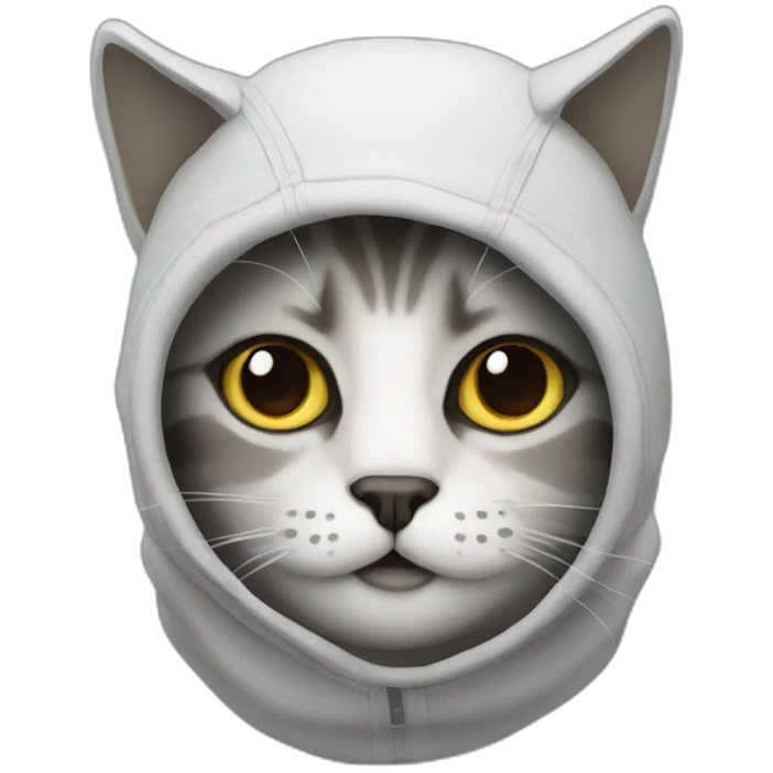 Cat with balaclava  emoji