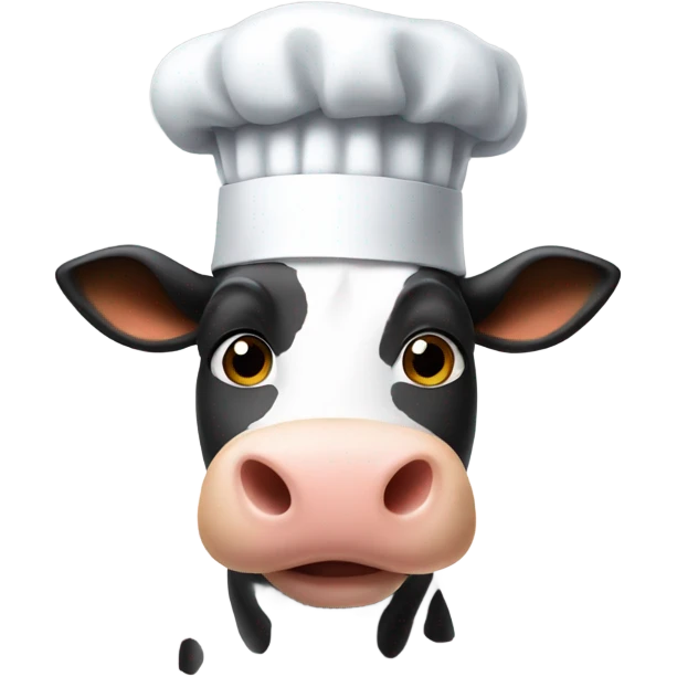 cow with a chef hat emoji