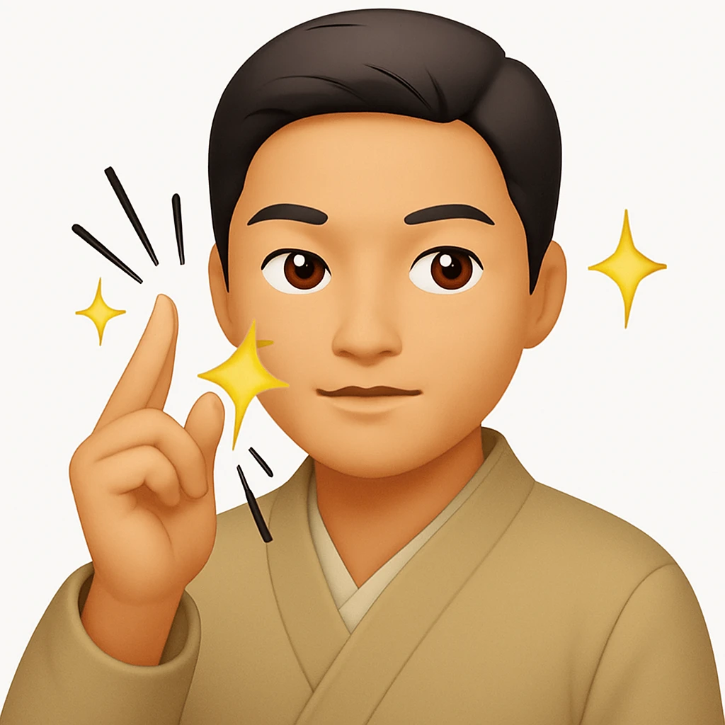 Add dynamic finger snap motion lines and sparkles to emphasize the snapping action, keep the emoji style and original colors. emoji