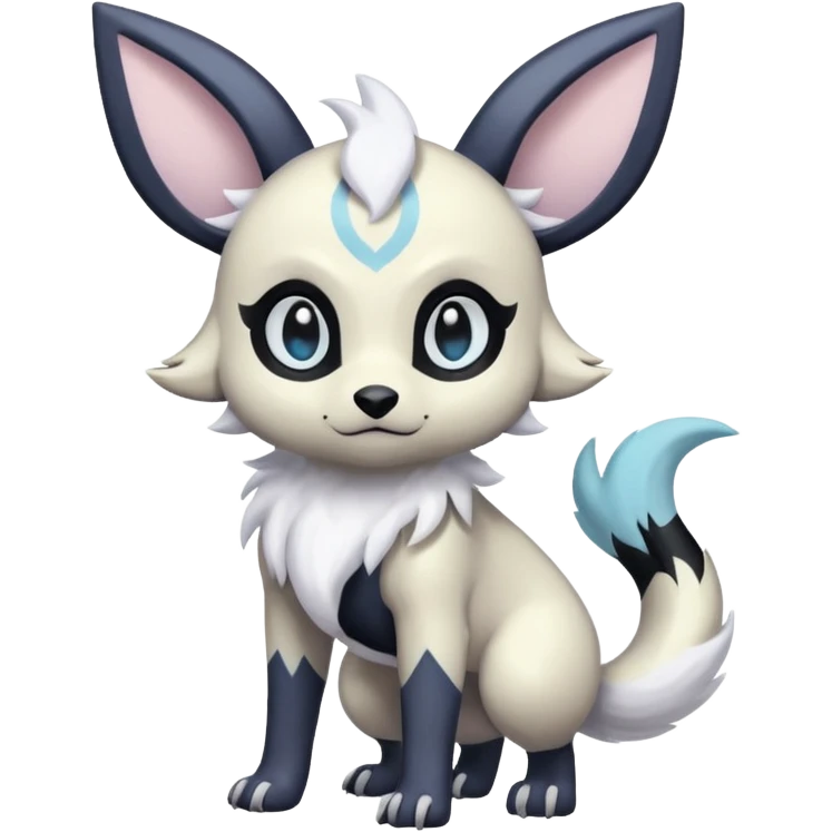 Pastel Absol-Umbreon-fusion (full body) emoji